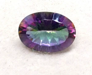 7,20 ct Multi Regenbogen Mystic Topas Konkavschliff Oval Facettiert Lose Edelstein MST-4 - Bild 1 von 3