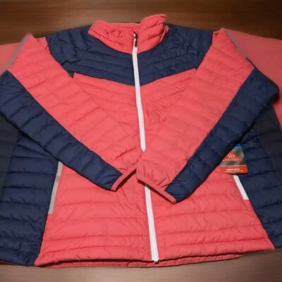Chaqueta para mujer Columbia Powder Lite Omni-Heat Reflectante Talla 2XL Azul y Rosa Foto 1 de 4