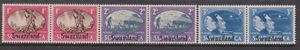 (F301-52) 1946 Swaziland 3sets of pairs stamps KGVI Victory M/H (BA) - Picture 1 of 1