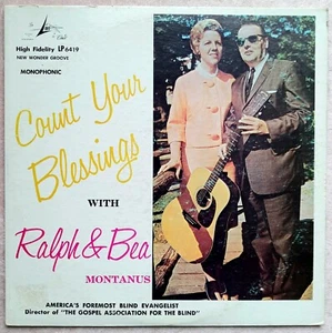 hear FL BLIND GOSPEL GUITARIST Ralph & Bea Montanus Count Your Blessings LP XIAN - Picture 1 of 3