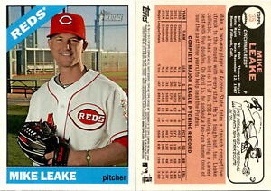 Mike Leake 2015 Topps Heritage Baseball Card 35  Cincinnati Reds