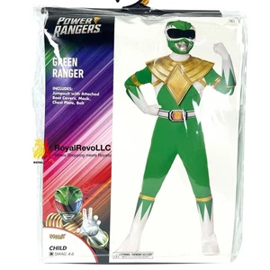 Spirit Kids Green Power Ranger Costume - Mighty Morphin Power Rangers Sizes Vary - Picture 1 of 11