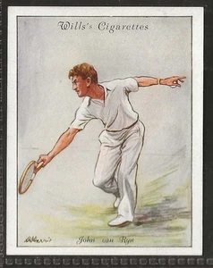 WILLS-LAWN TENNIS 1931-#22- JOHN VAN RYN - Picture 1 of 2