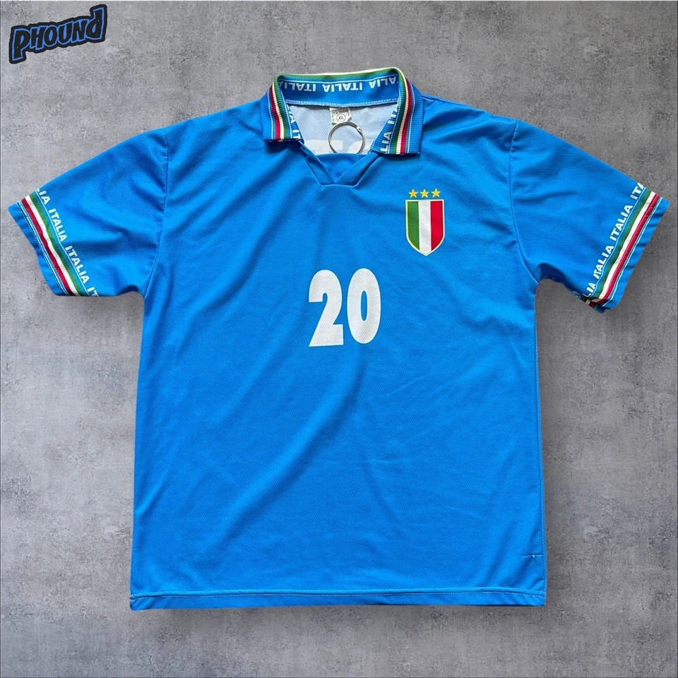 Винтаж Джерси сборной Италии Размер XL Номер 20 Toto Souvenir EUC - Изображение 1 из 4
