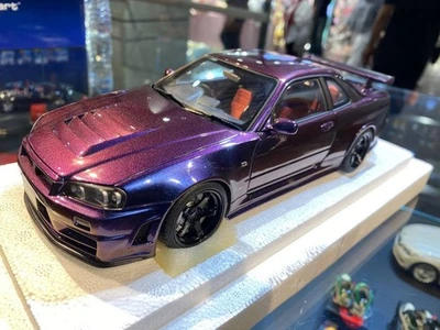 AUTOart 77464 1/18 NISSAN SKYLINE NISMO R34 GT-R Z-tune Midnight Purple III new - Immagine 1 di 4