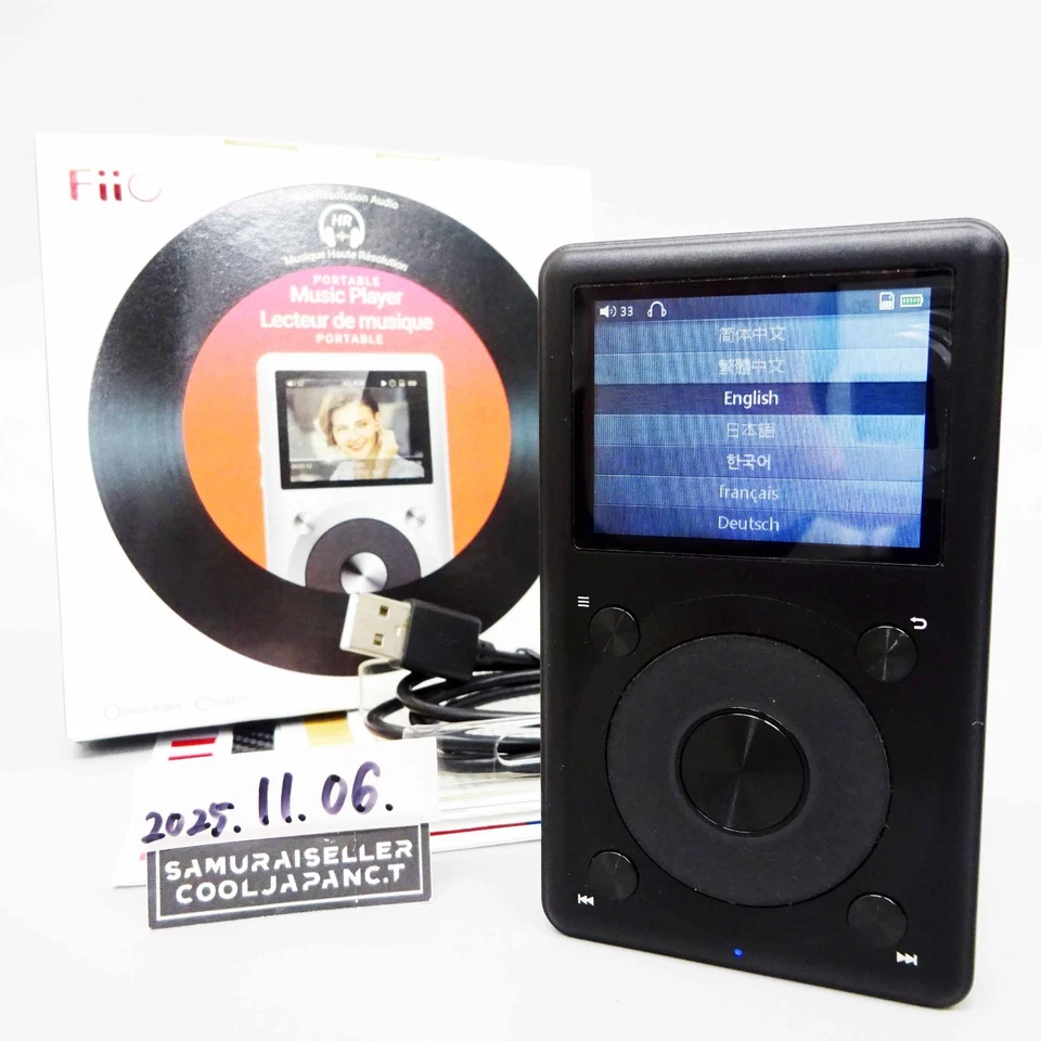 FiiO X1 High Resolution Lossless Music Audio Player Black Used - Image 1 of 4