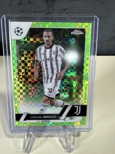 2022-23 Topps Chrome UCC Leonardo Bonucci 051/399 Neon Green Refractor Juventus  - Bild 1 von 2