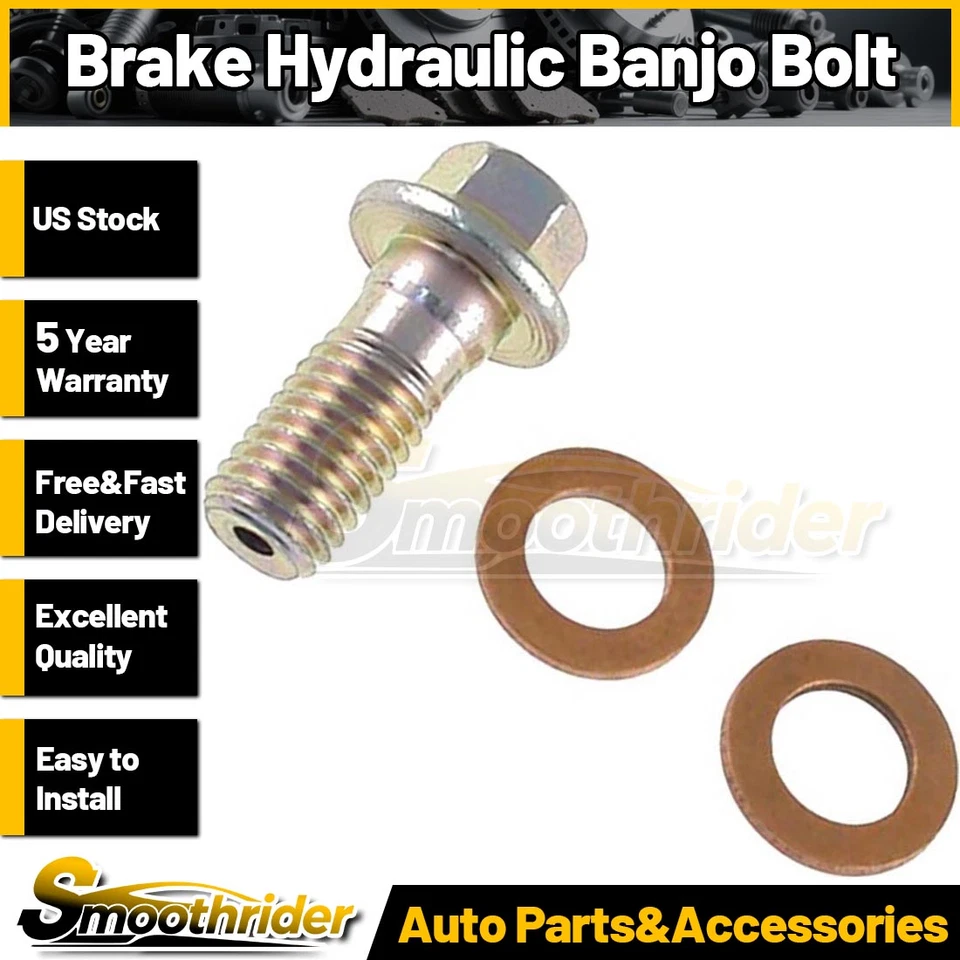 Perno de banjo hidráulico de freno delantero Carlson para Chevrolet K3500 1988-1998 1999 2000 Foto 1 de 4