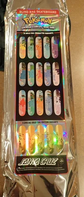 Pokemon X Santa Cruz Bolso Ciego Tabla de Monopatín RARO NUEVO SELLADO DE FÁBRICA 8.0 Foto 1 de 4