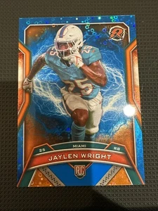 2024 Topps Resurgence - Rookies Jaylen Wright #158 Blue & Orange Spark Refractor - Picture 1 of 2