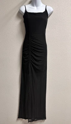 Vestido Windsor Elegante Y Cautivador Malla Maxi Abertura Lateral Mediano Gótico Grunge Bruja Foto 1 de 4