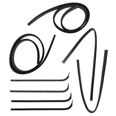 8 pc Side Window Weatherstrip Sweep Set Kit for 71-72 F100 F150 F250 F350 Truck Foto 1 de 4