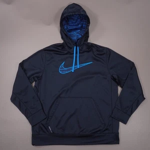 Nike Therma Fit Pullover Hoodie Herren XL Dark Obsidian Blue Big Swoosh 801608 - Bild 1 von 9