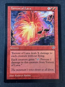 MTG Mirage Torrent of Lava RESERVED LIST LP - Picture 1 of 2