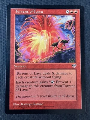 MTG Mirage Torrent of Lava RESERVED LIST LP - Image 1 of 2