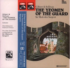 TC2SXDW3033 Gilbert and Sullivan Yeomen of the Guard cassette UK Emi reissue of - Picture 1 of 3
