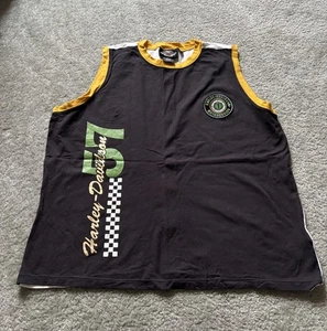 Harley Davidson Motorcycle Tank Top Womens Size 1W Racing Bike - Picture 1 of 9