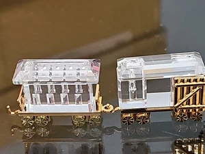 Swarovski Figur Kristall Memories Zug Güter- & Personenwagen Gold OHNE BOX - Bild 1 von 7