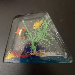 Vintage Murano Glass Candese Aquarium Block - Picture 1 of 6