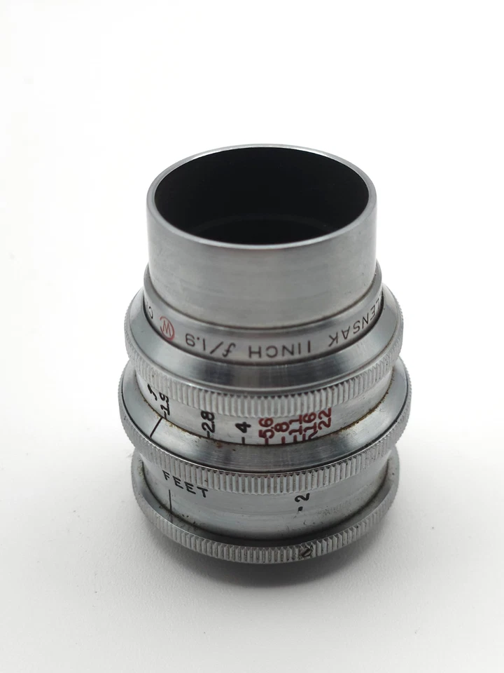 Wollensak Cine Raptar 1-Inch (25mm) f/1.9  C-Mount Lens Bolex Filmo EXC+ - Image 1 of 2