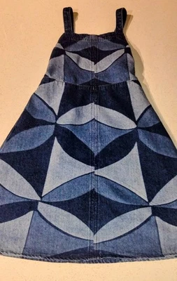 Zara Girls Denim Sundress Sleeveless Fit And Flare Sz 13-14 - Image 1 of 4