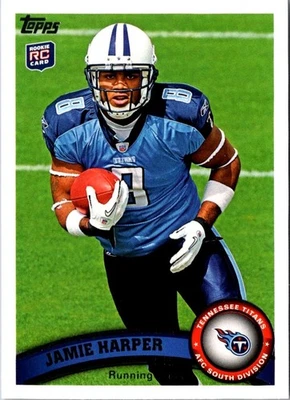 2011 Topps Jamie Harper #382 Tennessee Titans Football Card - Image 1 of 2