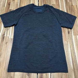 Lululemon Shirt Mens S Blue Metal Vent Athletic Gym Running Athleisure Logo - Picture 1 of 7