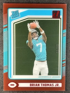 Brian Thomas Jr. 2024 Donruss Clearly Rated Rookie Red (RC) /99 - #64 - Bild 1 von 3
