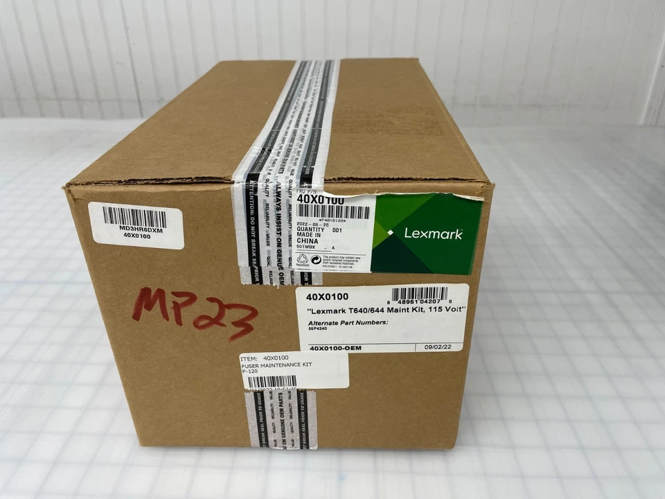 NEW LEXMARK 40X0100 110V Fuser Maintenance Kit for T640 T642 T644 - Image 1 of 1