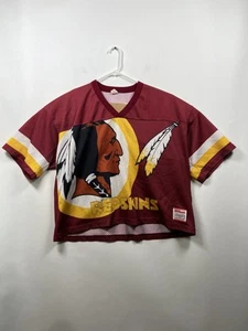 Adult XL /XXL Washington Redskins Wilson crop big logo jersey USA VIntage Flaw - Picture 1 of 8