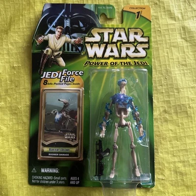 NUEVO Star Wars Power of the Jedi Battle Droid Figura de Acción JUGUETE Colección UNO Foto 1 de 4