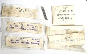 LOTTO 13 punte cacciavite vintage BOLEY mini lama piatta W.GERMANY varie misure - Foto 1 di 6