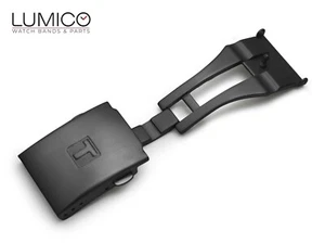 For TISSOT Watch T-RACE Rubber Strap Band Clasp Buckle 16mm 20mm Black - Picture 1 of 3