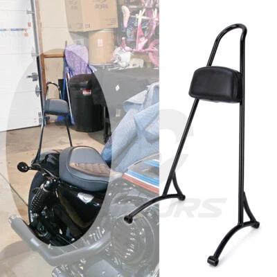 Almohadilla de barra Sissy para respaldo de pasajero para Harley Sportster Iron 883 1200 2004-up Foto 1 de 4