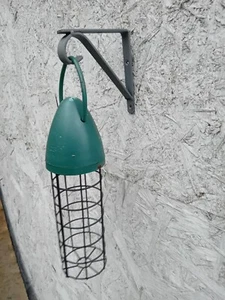 2x STARKE handgefertigte hängende Windspiel/Feeder Klammern 4" NEU DUNKELGRAU beschichtet. - Bild 1 von 1