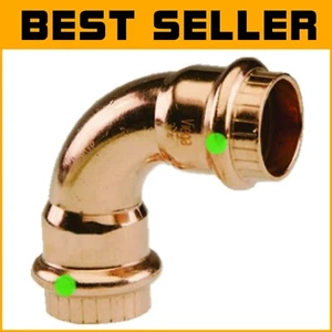 10-Pack ProPress Zero Lead Copper Elbows, 3/4-Inch P x P – Durable & Efficient - Picture 1 of 2