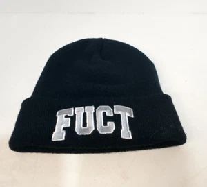 Fuct Beanie One-Size Black /White Letters Yupoong - Picture 1 of 6