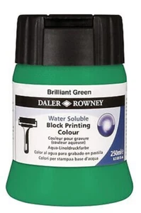 Daler Rowney colore stampa a blocchi solubile in acqua 250 ml verde RARO - Foto 1 di 1