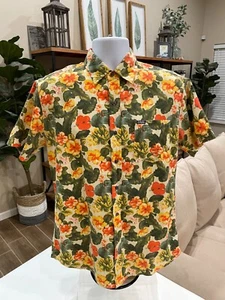 Vintage Phat Farm kurzärmliges geblümtes Hawaiihemd mit Knopfleiste für Herren Größe Small - Bild 1 von 12