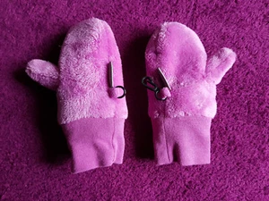 Warme Fleece Handschuhe/Fäustlinge von Sterntaler. Gr. 1. 12-18 Mon. Lila. - Bild 1 von 3