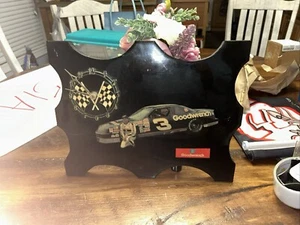 dale Earnhardt With Car Decor Clock On Wood. Shiny Gloss Paint GM Product Works - Picture 1 of 11