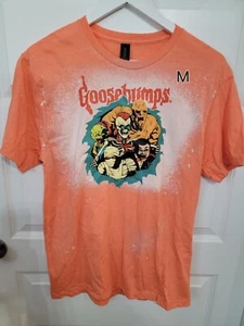 Camisa Unisex Naranja Halloween Piel de Gallina Blanqueada Talla Mediana Nueva Sin Etiquetas - Imagen 1 de 1