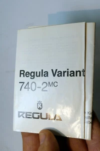 Regula Variant740-2 mc Flash Owner's manual Instruction Guide E English - Picture 1 of 4