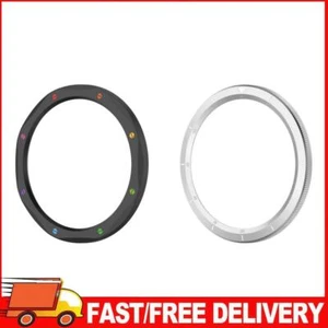 Metal Bezel Ring Tempered Glass Film for Xiaomi Watch S4/S3 (Black Rainbow) - Zdjęcie 1 z 7