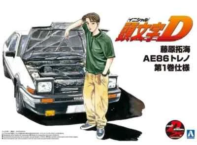 Aoshima 05960 Toyota Trueno 86 Takumi Fujiwara Kit Montaggio 1/24 - Immagine 1 di 3