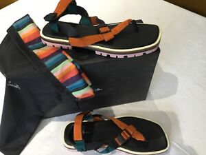 NEW PAUL SMITH SANDALS,WOMENS  LEATHER AND WEBBING SIZE UK 7 EU 40
