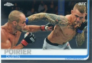 2019 Topps UFC Chrome DUSTIN POIRIER MMA Fighter Base Card No 58 - Picture 1 of 2