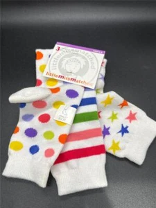 Little Mismatched Ankle Socks 6-8  Mis-Mates Colorful Fun  (pack of 3) NWT - Picture 1 of 2