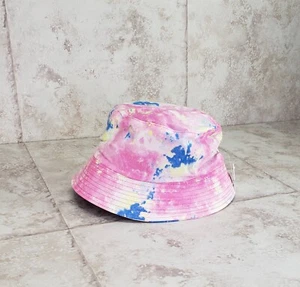 Boonie Cubo Sombrero Flexivo Rosa Claro Tinte Corbata Sombrero Sol Antiguo Oriente Principal Talla Única Nuevo con Etiquetas - Imagen 1 de 8