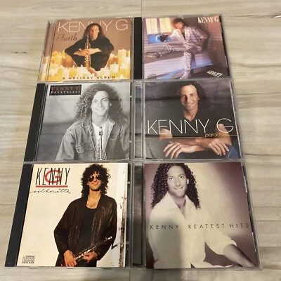 Kenny G LOT Of 6 CDs Breathless Faith Gravity Paradise Silhouette Greatest Hits - Image 1 of 4